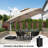10' Square Cantilever Umbrella With Base In Ground-96664826