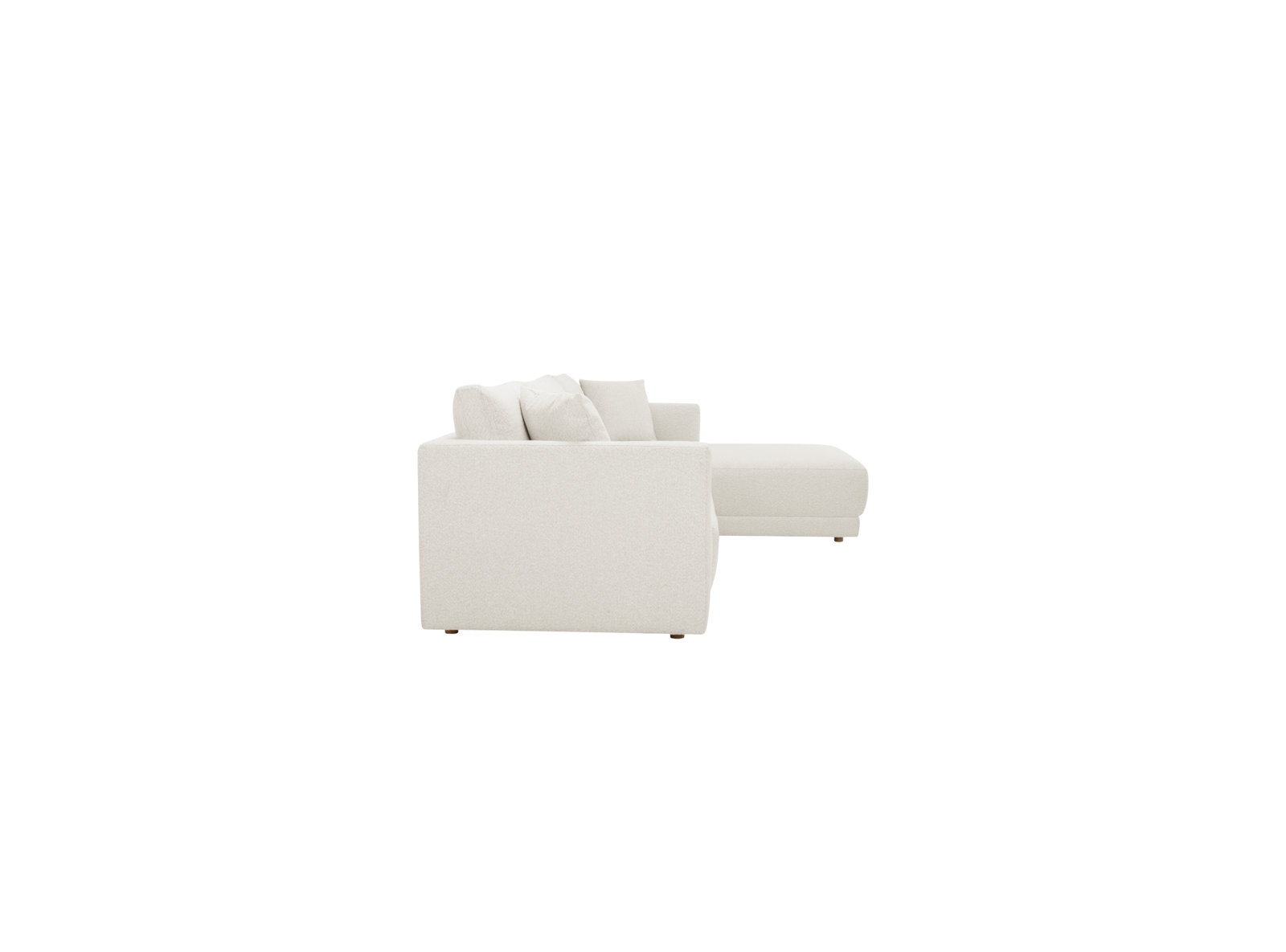 Vervino Upholstered Sectional, Right Hand Facing, Oyster Boucle