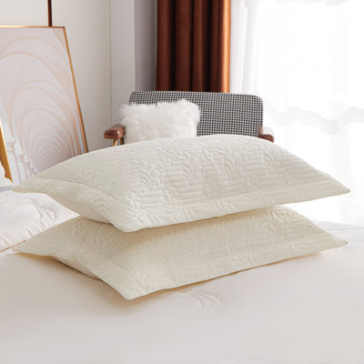 3Kindred Home 2Piece Embroidered Floral Pillow Shams Decorative Microfiber Pillow Shams Set Standard Euro Pillows 3Kindred Home 2Piece Embroidered Floral Pillow Shams Decorative Microfiber Pillow Shams Set Standard Euro Pillows
