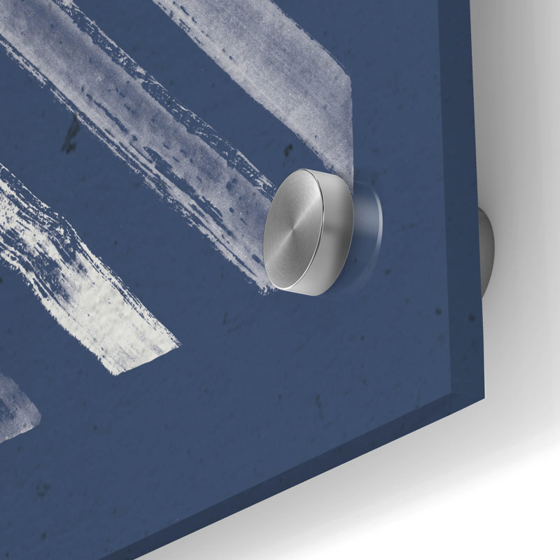 Art mural en verre Wrought Studio ™ «Blue Sunset 1» par Laura Marshall, H 36 po x l 24 po x P 0,2 po