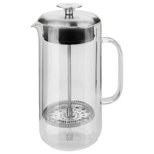 Bodum Columbia Stainless Steel Double Wall French Press Coffee Maker, 51  Ounce, Chrome