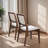 Carmel Solid Wood Linen Fabric Dining Chair
