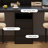 Black Rectangular Solid Wood  desk-2141044603