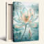 «Blue Lotus Flower», art mural sur toile bleu sarcelle-133221370