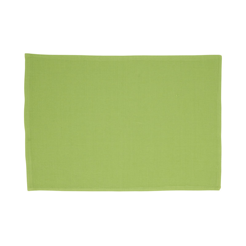 Playful Polka Dot Placemat and Napkin Set, Green