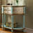 American semi-circular storage arch accent cabinet