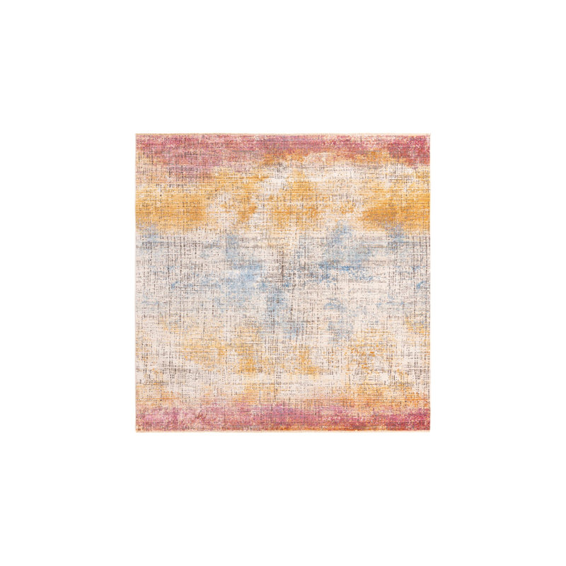 Laquin Abstract Indoor Rug, Square 7'10"