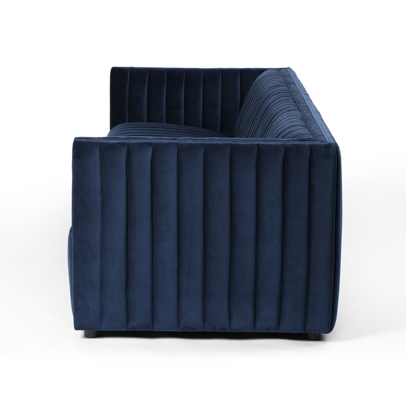 Augustine 97" Sofa, Sapphire Navy, 26.5" H x 88" W x 35" D