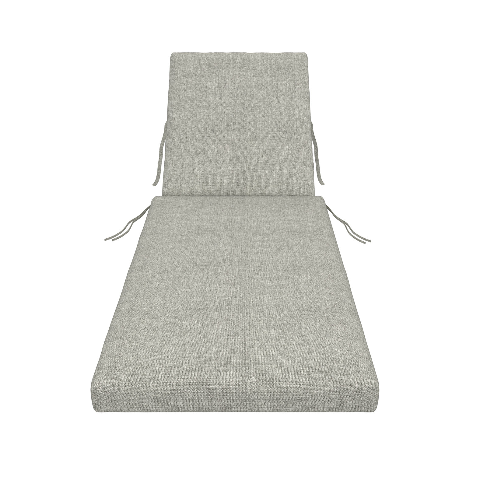 Outdoor Sunbrella® Chaise Lounge Cushion, 3.5" H x 25" W x 47"D, Canvas Granite Sunbrella® Canvas