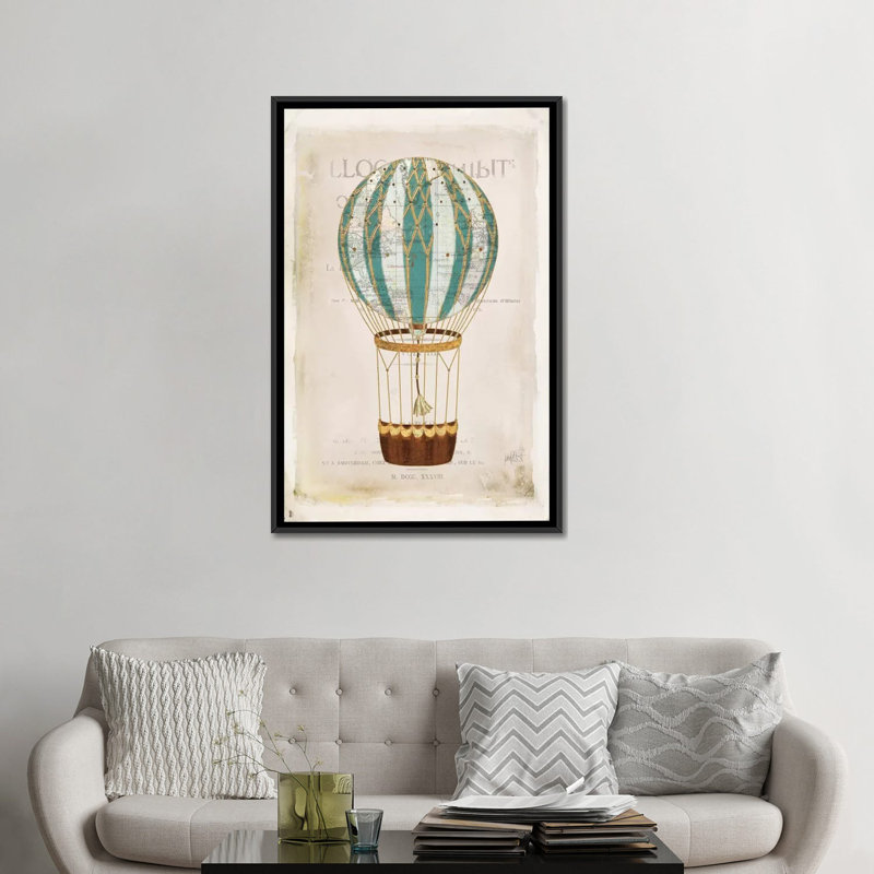 « balloon expo v », reproduction d’impression sur toile tendue, H 60 po x l 40po x P 1,5 po, Toile avec cadre noir