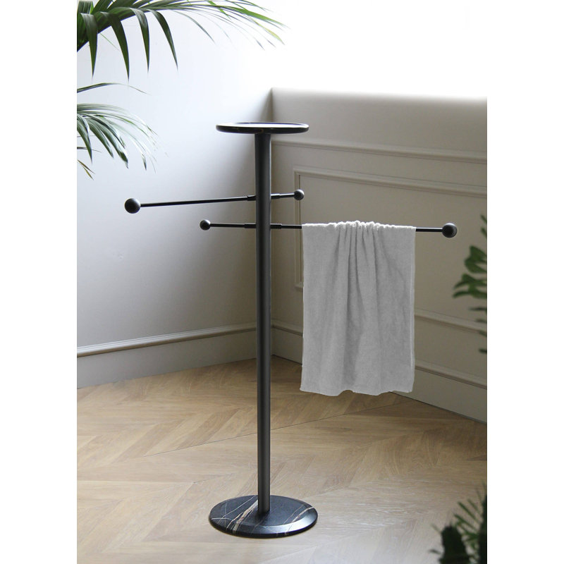Porte-serviettes Toallero, Noir