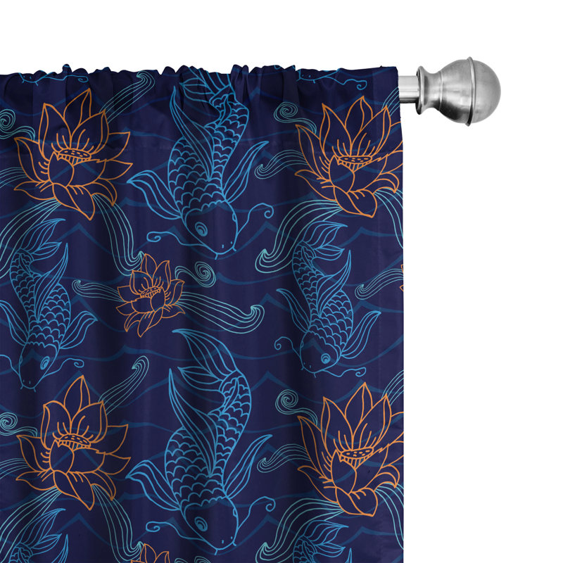 Semi-Sheer Rod Pocket Curtain Panels, 28" x 95"