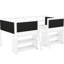 Lit mezzanine simple simple avec structure, tablettes mobiles et tableau noir - Option de chambre à coucher pour tableau noir décoratif, tablettes polyvalentes