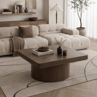 Table basse carrée 34,6 "pour le salon