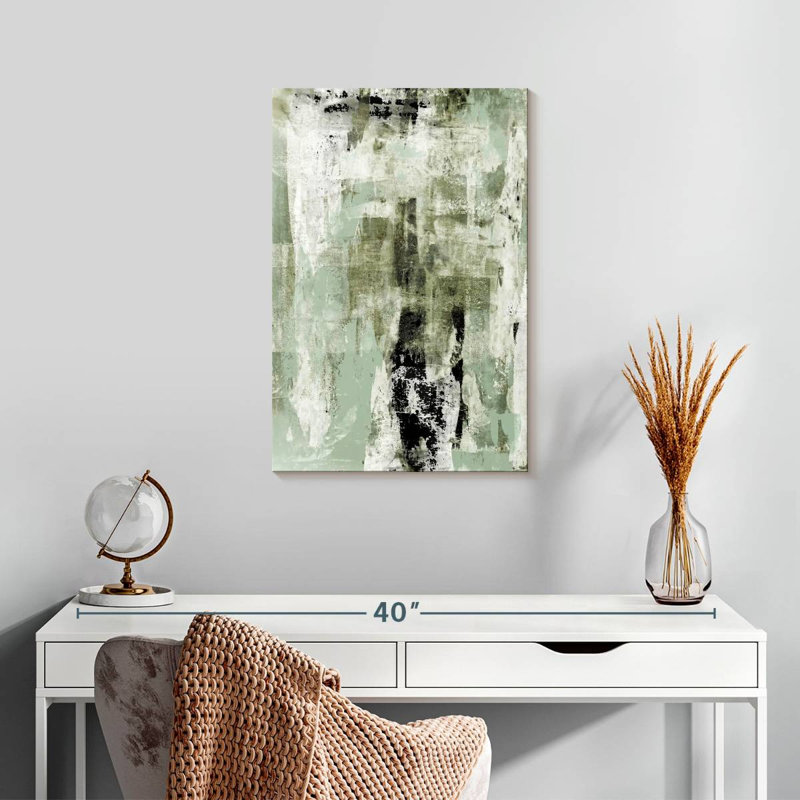 Avery Sage Green Abstract, 24" H x 16" W