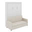 Lit escamotable double pleine grandeur avec coussin-260108444-260108445