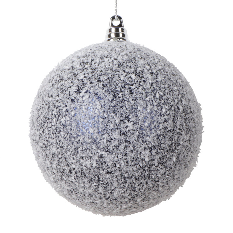 Ornement boule de Noël (ensemble de 4), H 4 po x l 4 po x P 4 po, Bleu minuit