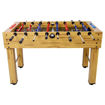 Table de soccer de 54 pouces Hurricane avec barres en acier et armoire en panneau de fibres à densité moyenne pour salle de jeux familiale