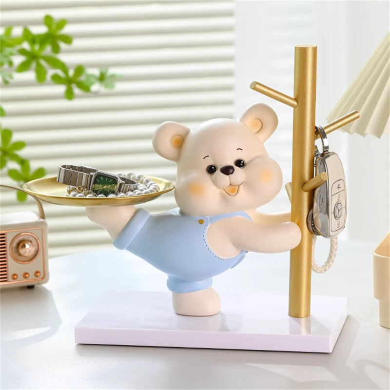 Key Storage Ornament, Blue