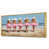 Toile avec cadre flottant or