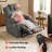 Antaysia Small Power Lift Recliner Chair Sofa with Massage and Heat for Petite Elderly, 3 Positions, Cup Holders and USB Ports, Extended Footrest, Fabric-1283177317