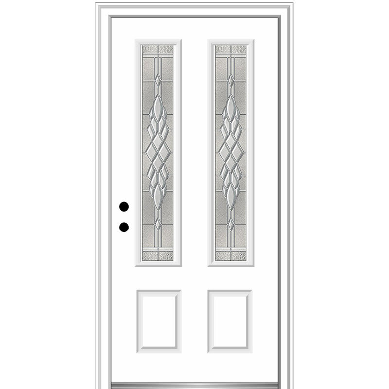 Porte d'entrée avant en fibre de verre Grace, Droite / vers l'intérieur