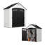 Remise de rangement en résine avec portes doubles de l 84 po x P 48 po Suncast, fabriquée aux États-Unis-89258636