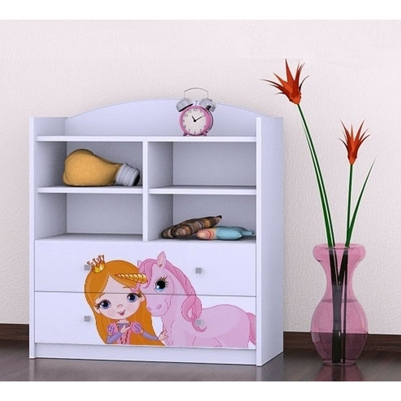 Mariah 96cm H X 86cm W Kids Cube, White