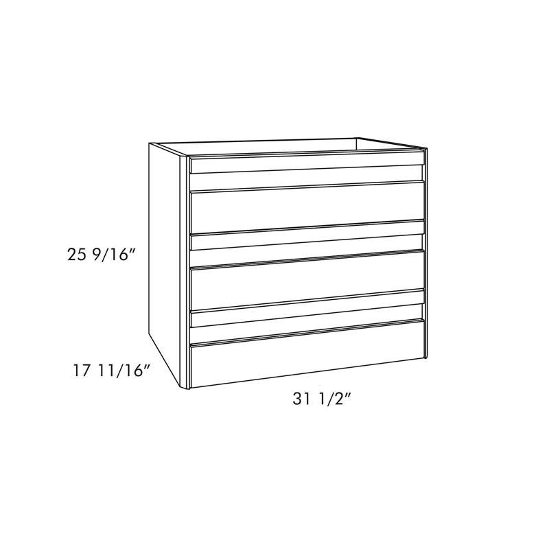 Meuble-lavabo simple 3 tiroirs DAX Venice, Vison mat