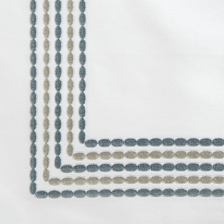 Stella 100% Cotton Pillow Case, King, Sky Blue