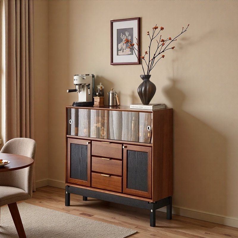 Home Retro Display Case, 37.4" H x 39.37" W x 13.78" D