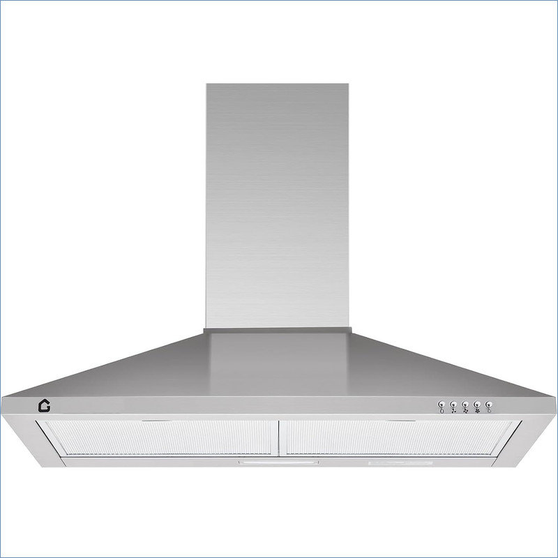 30 Inch Range Hood Wall Mount with Ducted/Ductless Conversion, Aluminum Filters, 3-Speed Exhaust Fan, LED Light, Button Control