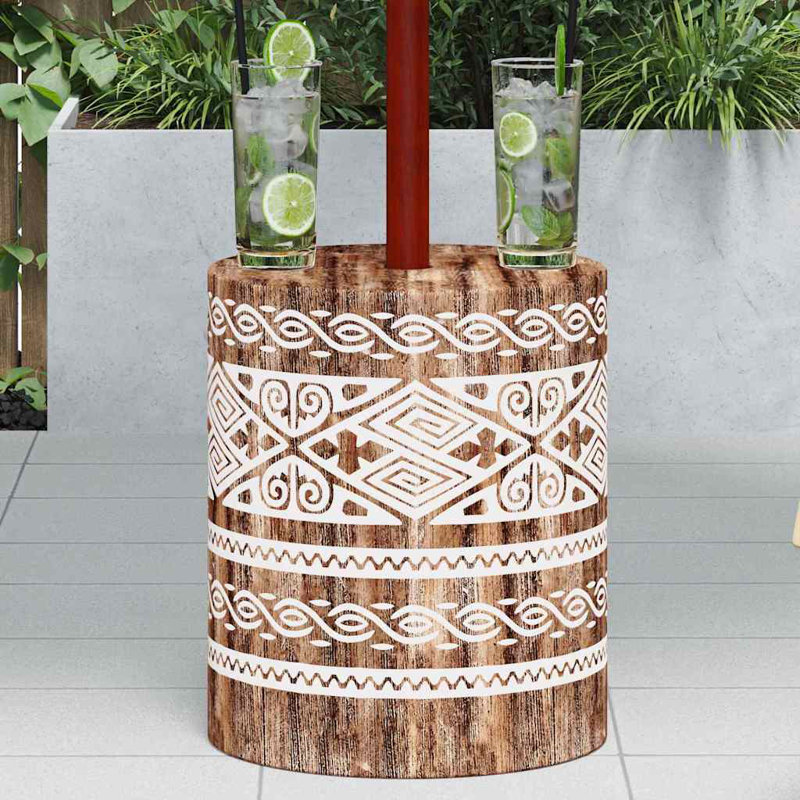 24.5kg Solid Wood Umbrella Base