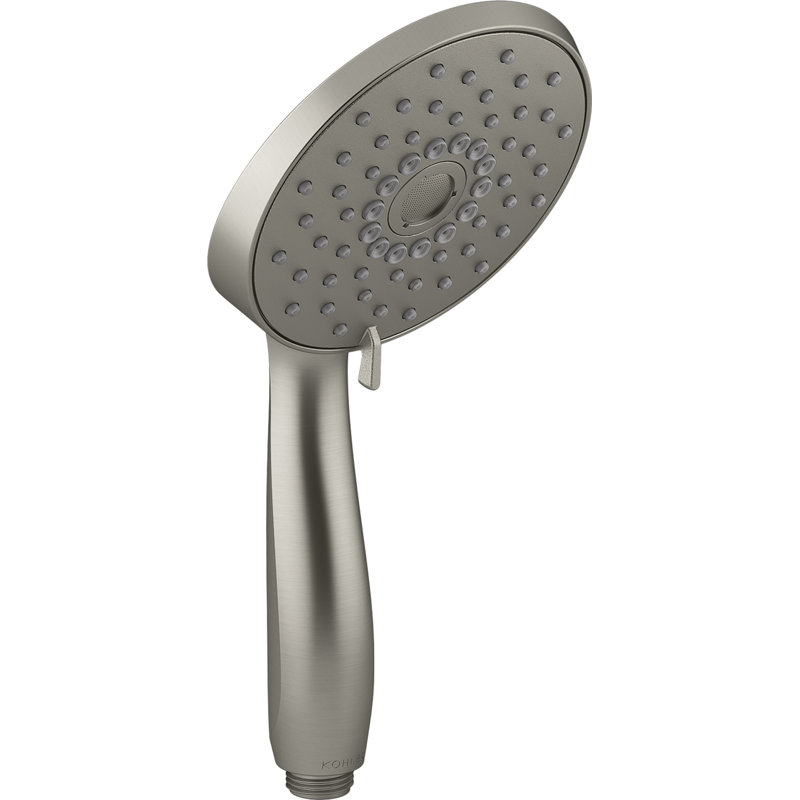 Pomme de douche à main multifonctionnelle avec trois jets, 2,5 gallons par minute Forté, Nickel poli vibrant
