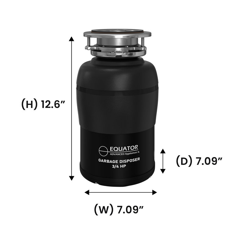 Equator 24 In Dishwasher 15 Place Quiet 110v E-star Ada+3/4 Hp Garbage Disposer     , Black