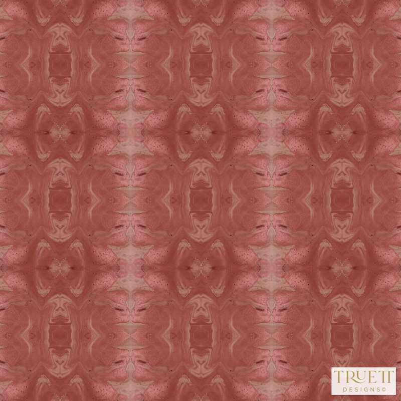 Gilt Geometric Lumbar Pillow Cover & Insert, Ruby Geometric
