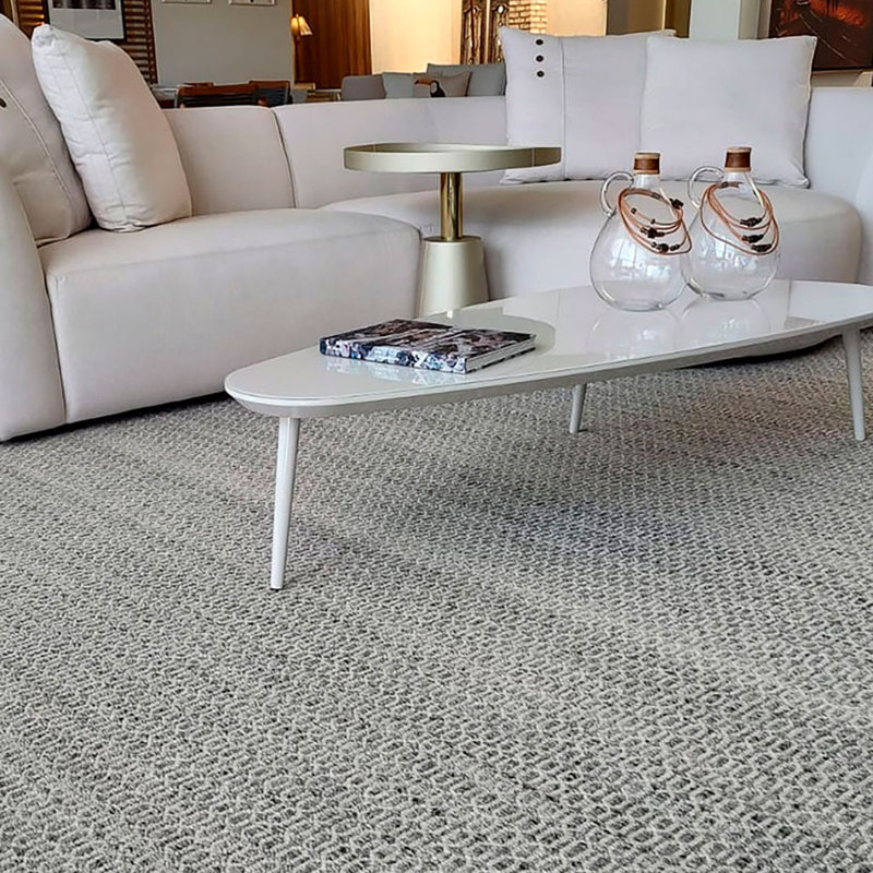 Mantra Geometric Area Rug in Gray, Rectangle 8' x 10'
