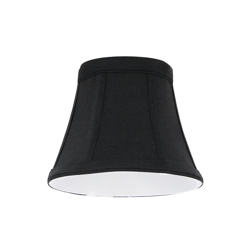 Abat-jour cloche en noir, H 4 po x l 5 po x P 3 po