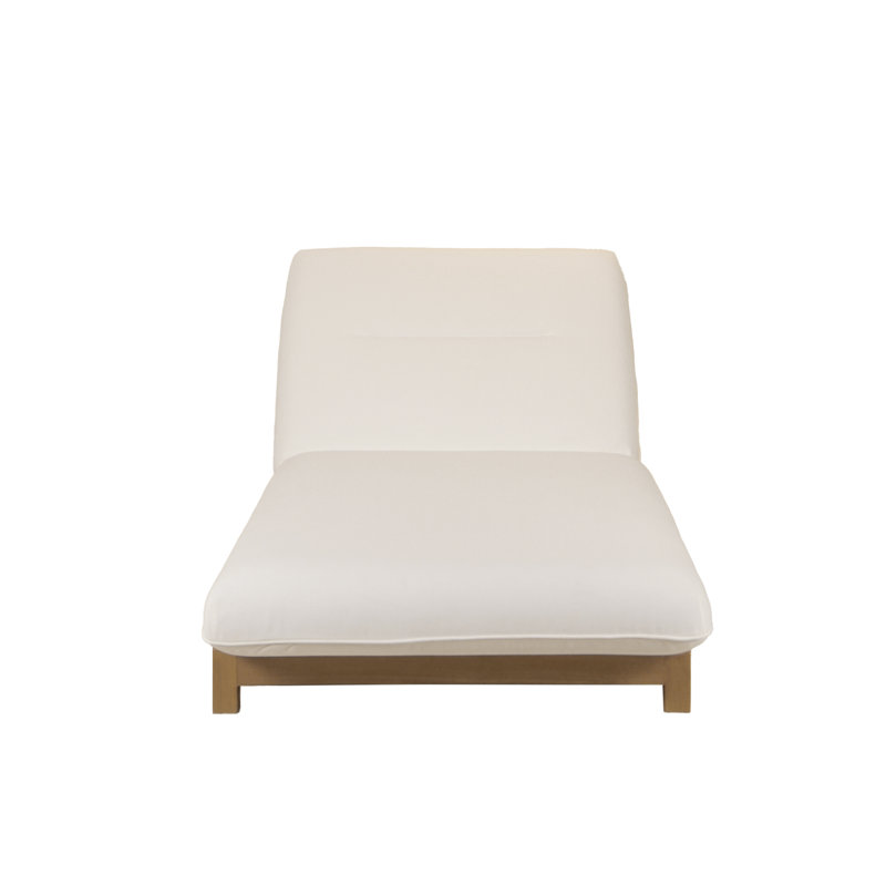 Enzo Outdoor Chaise Lounge, White