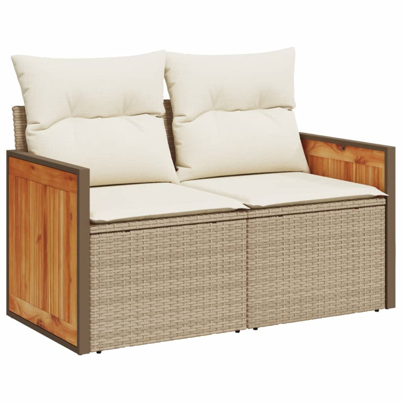 Ensemble de canapé de jardin modulaire en rotin PE 5 pièces Vidaxl