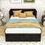 Lit escamotable en bois avec 1 tiroir et ports USB-891273479-891273476