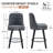 Swivel Bar Stools, 26'' Upholstered Counter Stool with Solid Wood Frame-2106108949