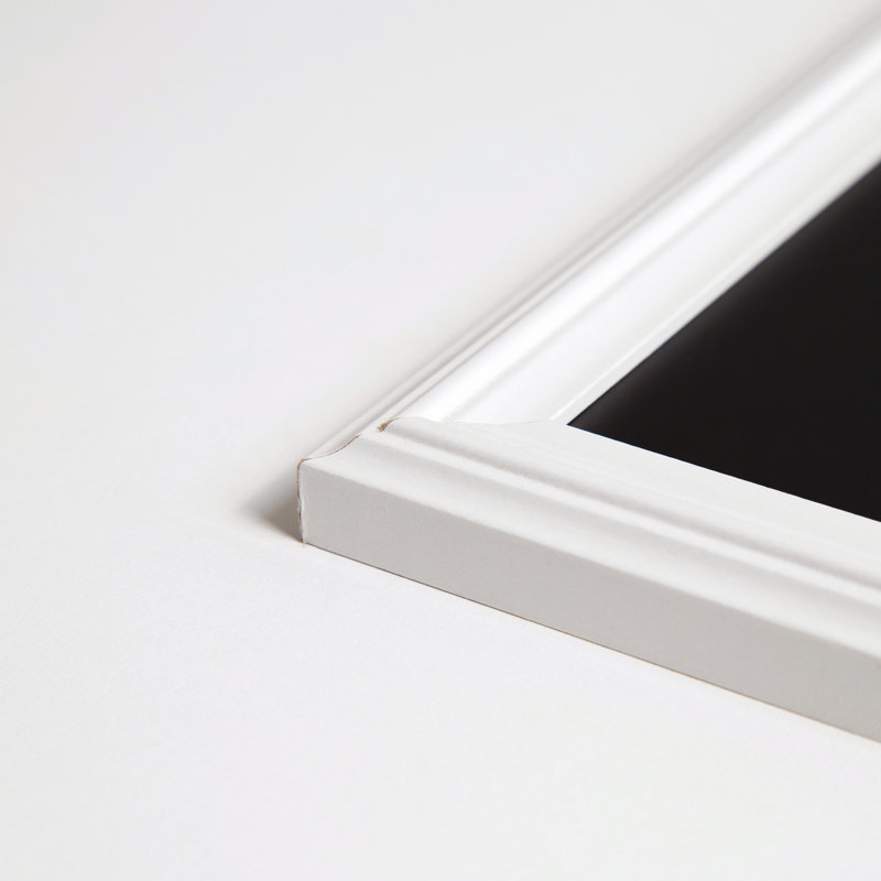 30 x 20 Inch Black Magnetic Chalkboard with White MDF Frame