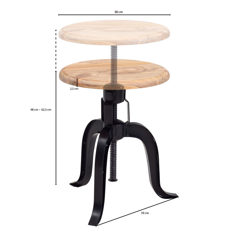 Aadrika Solid Wood Accent Stool