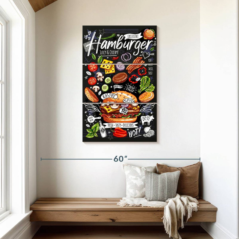 Yarlin spécial hamburger, H 45 po x l 28 po