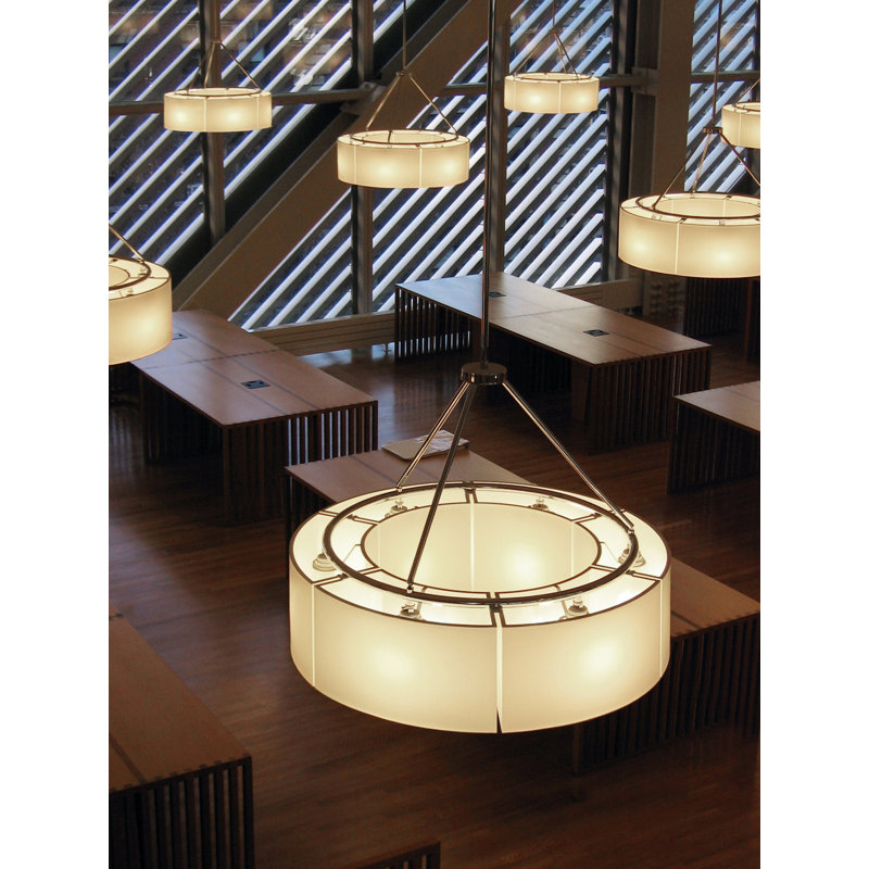Sexta, 6 Lights, PVC/Methacrylate, 21.3" H x 31.5" W x 31.5" D