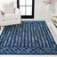 Tapis bleu marine / crème Keishara-1219488714