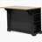 Kitchen Island with 6 Drawers, Pull Out Trash Can Storage, Rolling Kitchen Island on 5 Wheels with Drop Leaf, Power Outlet, 5 Open Side Racks for Kitchen, Dining Room-2098847642