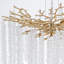 Lustre en forme de branche en cristal 8 lumières 8 pièces pour salon, salle à manger