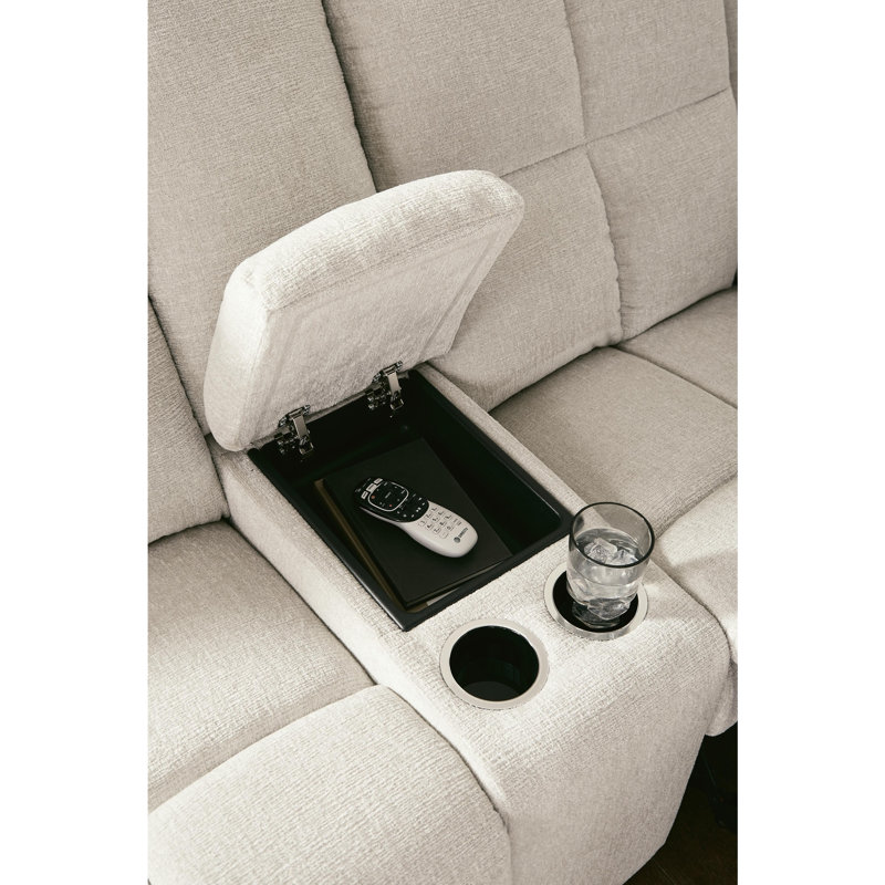 Caswell Reclining Loveseat With Console